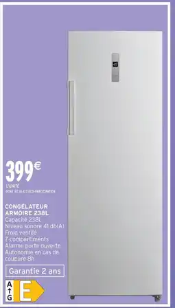Intermarché Congélateur armoire 238l offre