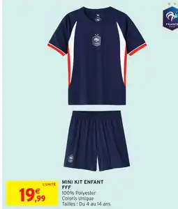 Intermarché Mini kit enfant fff offre