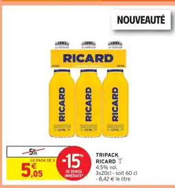 Intermarché Ricard tripack ricard offre