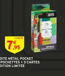 Intermarché Panini boîte métal pocket offre