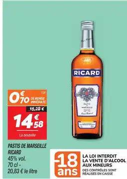 Netto Ricard pastis de marseille offre