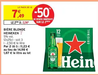 Heineken bière blonde