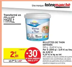 Intermarché Odyssée rillettes de thon offre