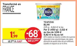 Intermarché Blini tzatziki offre