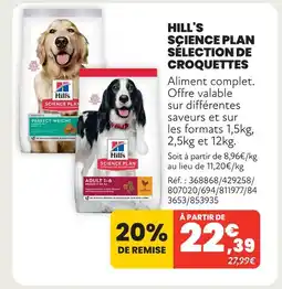 Animalis Hill's science plan sélection de croquettes offre