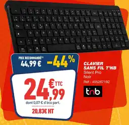 Bureau Vallée T'nb clavier sans fil offre