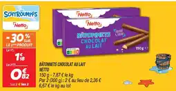 Netto Netto bâtonnets chocolat au lait offre