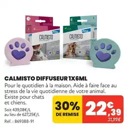Animalis Elanco calmisto diffuseur 1x6ml offre