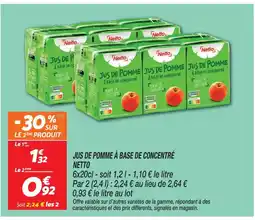 Netto Netto jus de pomme à base de concentré offre