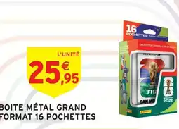 Intermarché Boîte métal grand format 16 pochettes offre