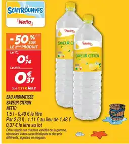Netto Netto eau aromatisée saveur citron offre