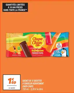 Netto Chupa chups sachet de 12 sucettes à congeler assortiment offre