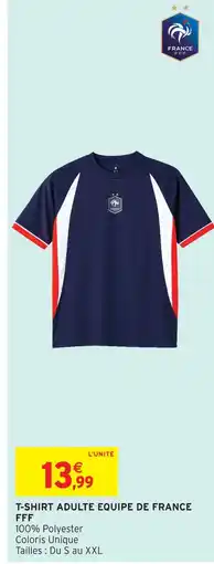 Intermarché France fff t-shirt adulte equipe offre