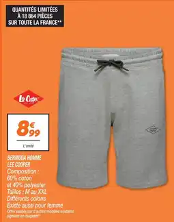 Netto Lee cooper bermuda homme offre
