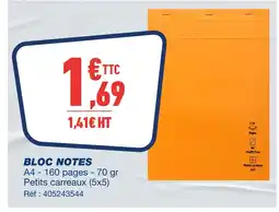 Bureau Vallée Bloc notes offre