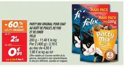 Netto Felix party mix original pour chat au goût de poulet, de foie et de dinde offre