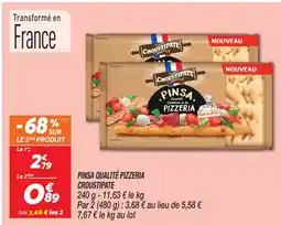 Netto Croustipate pinsa qualité pizzeria offre