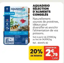 Animalis Aquadisio sélection d'aliments congelés offre