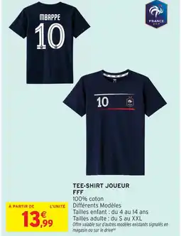 Intermarché Fff tee-shirt joueur offre