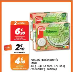 Netto Findus poireaux à la crème surgelés offre