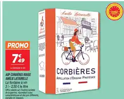 Netto Amélie latourelle aop corbières rouge offre