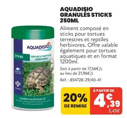 Animalis Aquadisio granulés sticks 250ml offre