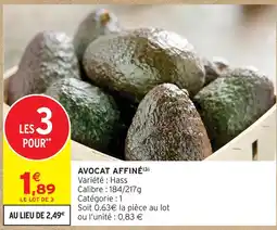 Intermarché Avocat affiné offre