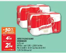 Netto Kronenbourg bières d'alsace blonde offre