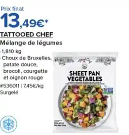 Costco TATTOOED CHEF Mélange de légumes offre