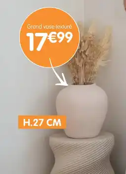 b&m Grand vase texturé offre
