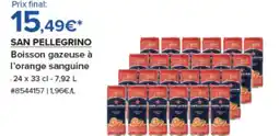 Costco SAN PELLEGRINO Boisson gazeuse à l'orange sanguine offre