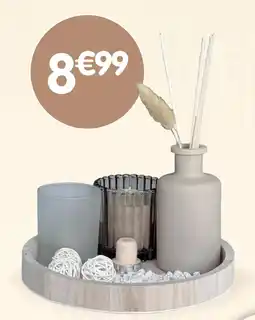 b&m Coffret senteur sur plateau en bois offre