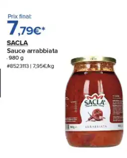 Costco SACLA Sauce arrabbiata offre