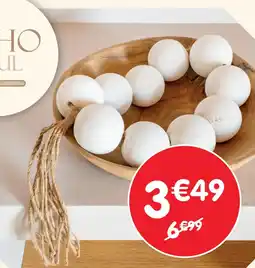 b&m Déco boules en bois offre