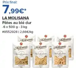 Costco LA MOLISANA Pâtes au blé dur offre