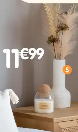 b&m Vase avec fleurs séchées offre