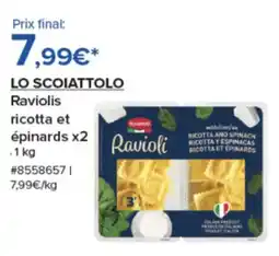 Costco LO SCOIATTOLO Raviolis ricotta et épinards x2 offre