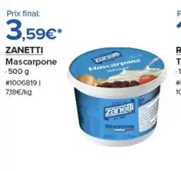 Costco ZANETTI Mascarpone offre