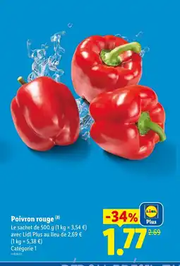 Lidl Poivron rouge offre