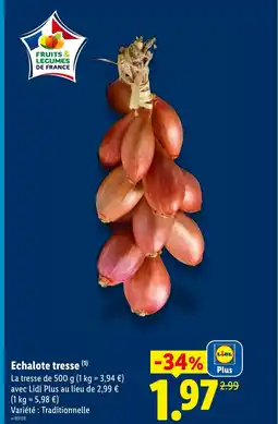 Lidl Echalote tresse offre