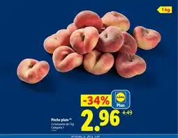 Lidl Pêche plate offre