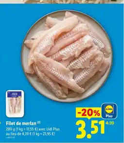 Lidl Filet de merlan offre