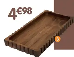 b&m Plateau cottelé en acacia offre