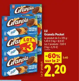 Lidl LU Granola Pocket offre