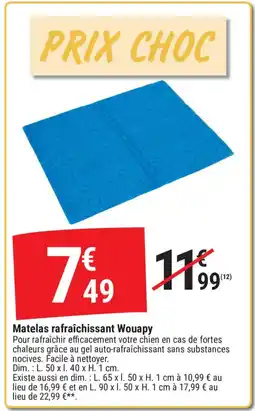 Gamm vert Matelas rafraîchissant Wouapy offre