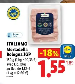 Lidl ITALIAMO Mortadella Bologna I.G.P. offre