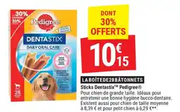 Gamm vert Sticks dentastix pedigree offre