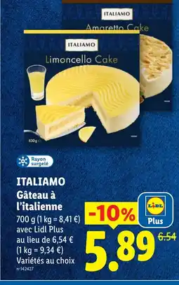 Lidl ITALIAMO Gâteau à l'italienne offre