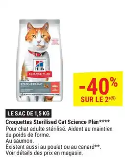 Gamm vert Croquettes Sterilised Cat Science Plan offre