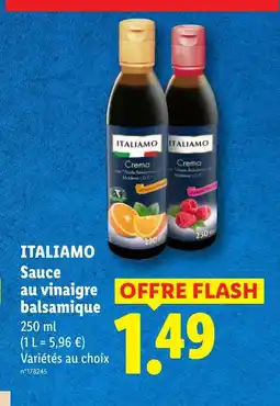 Lidl ITALIAMO Sauce au vinaigre balsamique offre